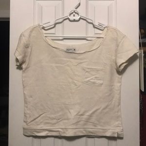 American eagle cropped top relaxed fit sweatshirt